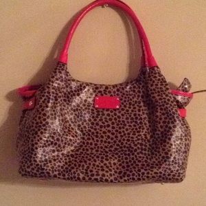 Kate spade large leopard print bag